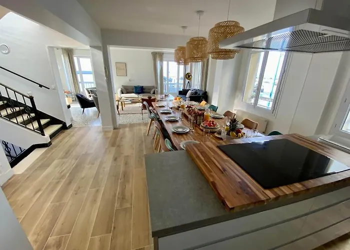 La Terrasse Du - Front De - 10 Personnes * Port-en-Bessin-Huppain